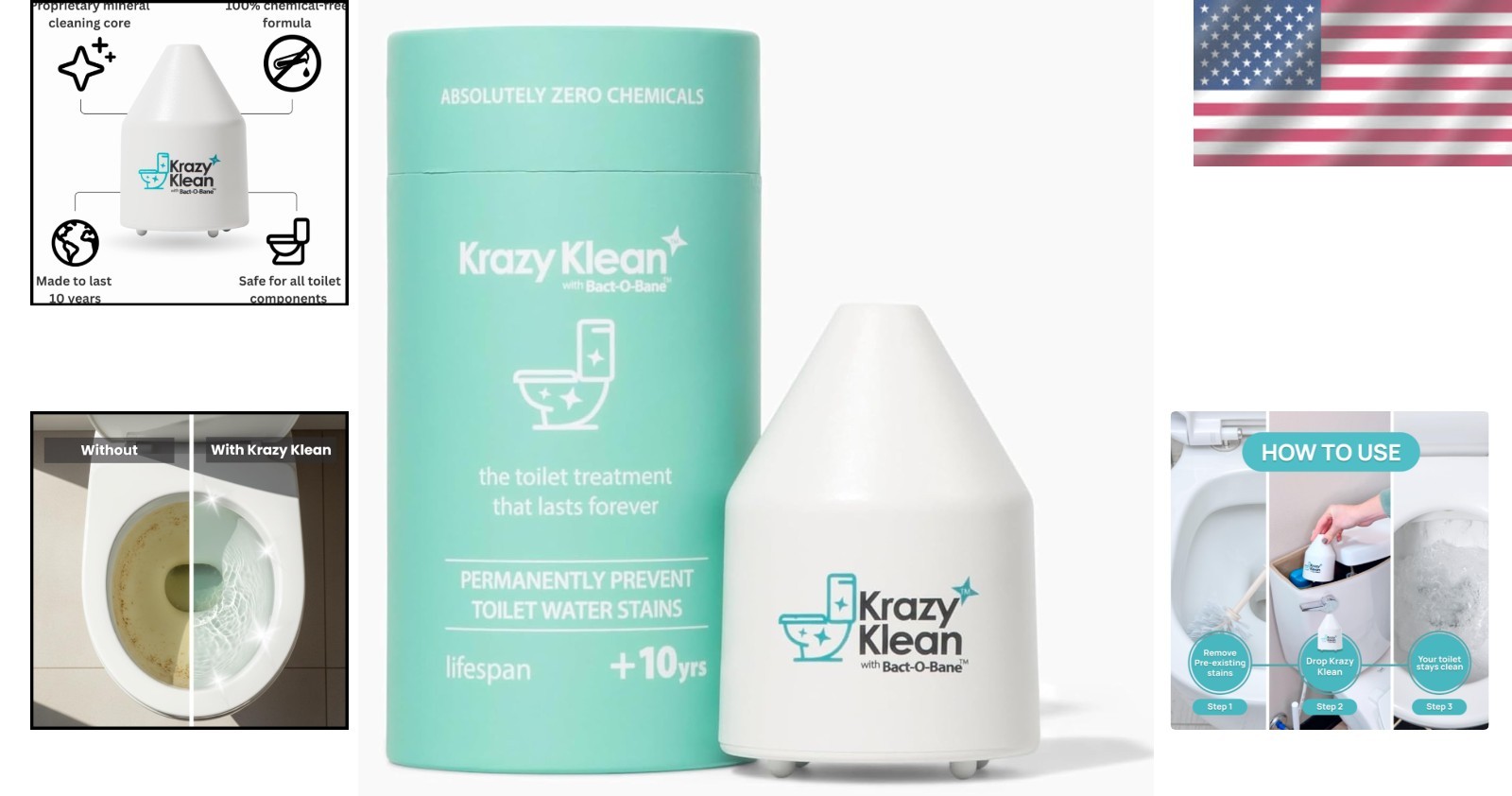 Chemical-Free Toilet Cleaner for Effortless Weekly Maintenance – 1 Capsule Pack