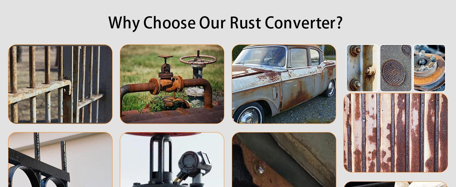 35 oz 2-in-1 Rust Converter & Metal Primer – Stops Rust, Paint Over Rusted Metal