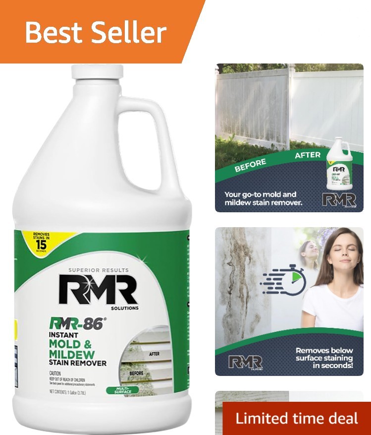 RMR-86 Instant Mold & Mildew Stain Remover Spray – 128 Fl Oz Scrub-Free Formula