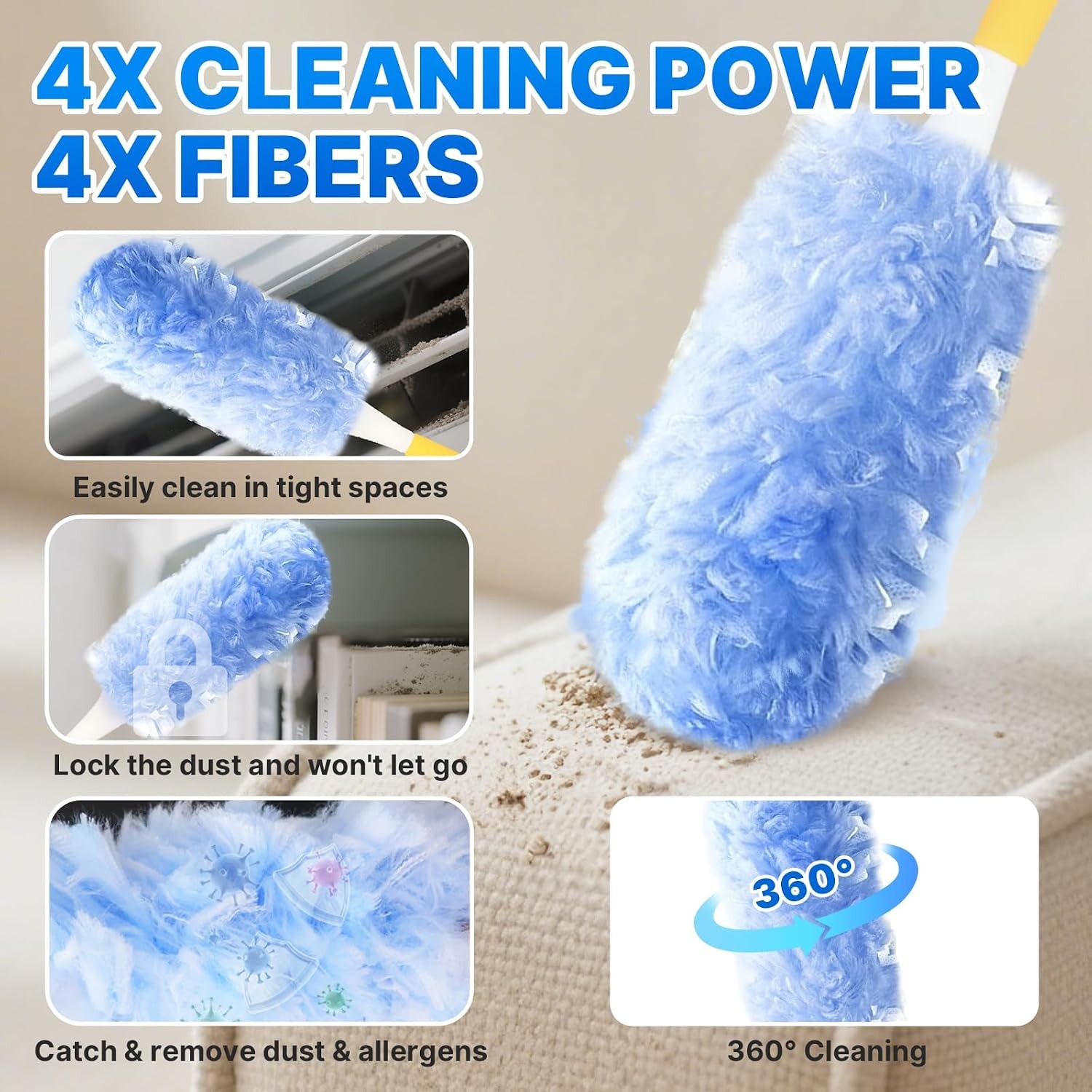 Swiffer Duster Heavy Duty Refills 20 Count Replacement Duster Cleaning Kit