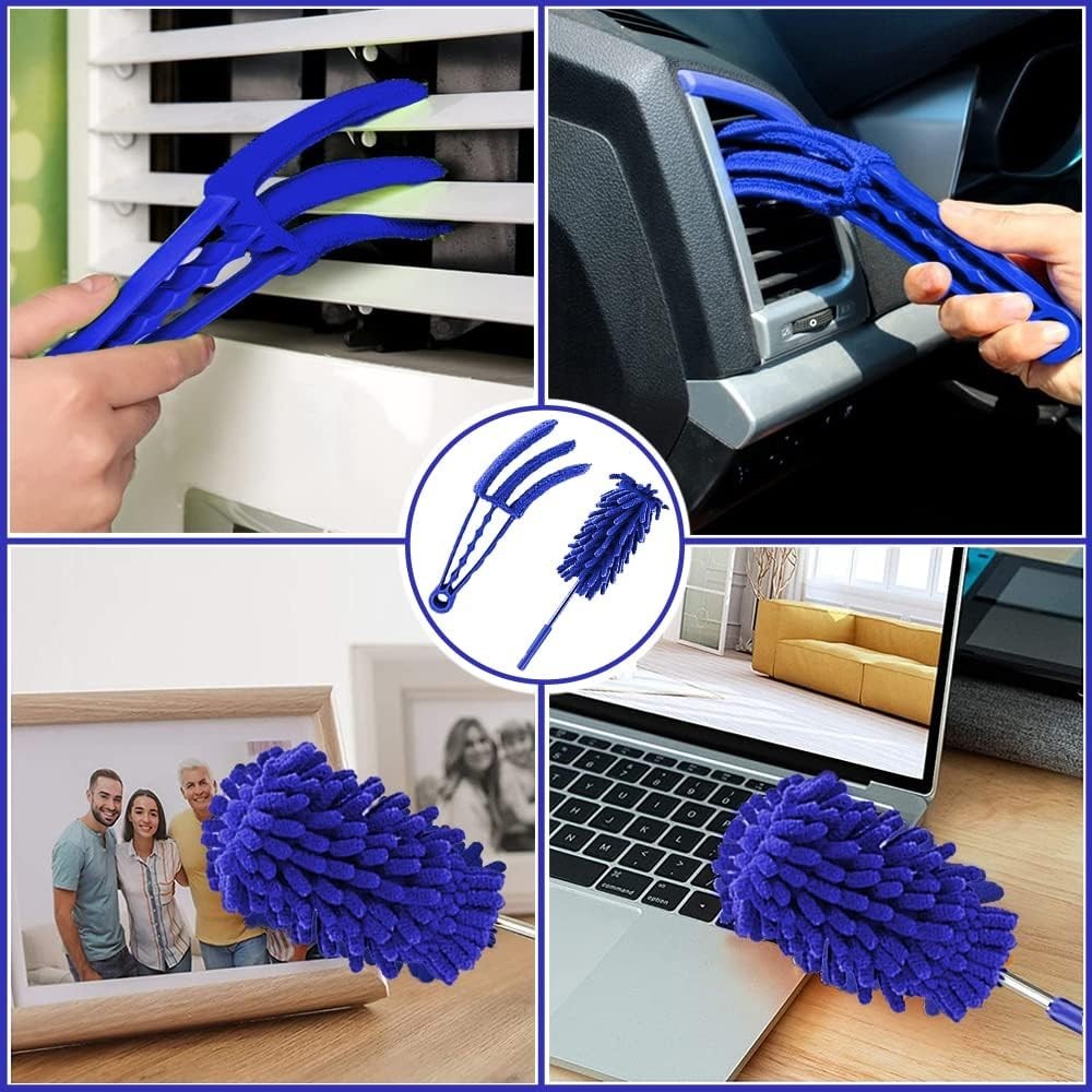 Washable Microfiber Duster with Detachable Head – 8PCS for Versatile Use
