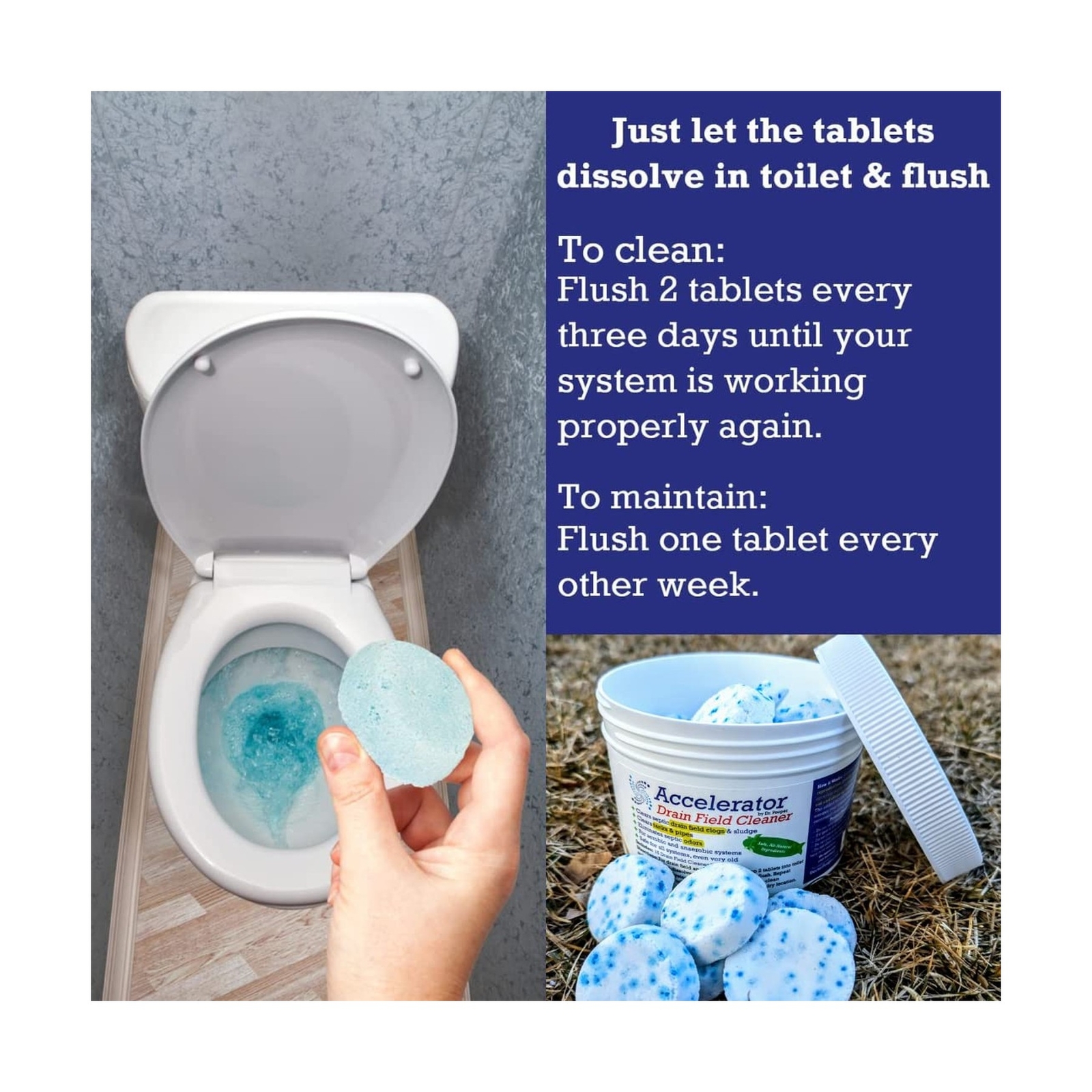 Septic Drain Field Cleaner by Dr. Pooper – Clears Septic System Leach & Drain…