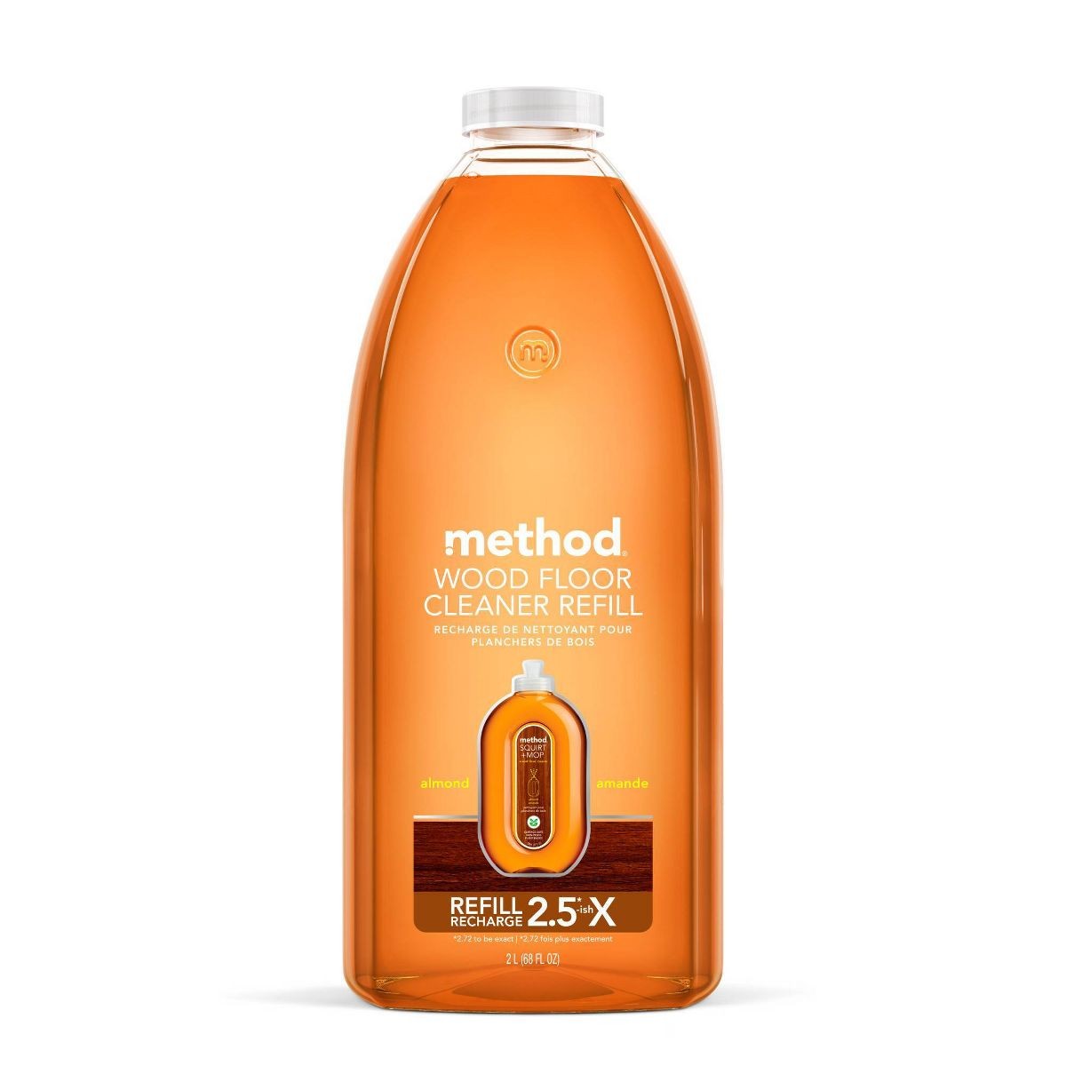 Almond Cleaning Products Wood Floor Cleaner Refill – 68 fl oz