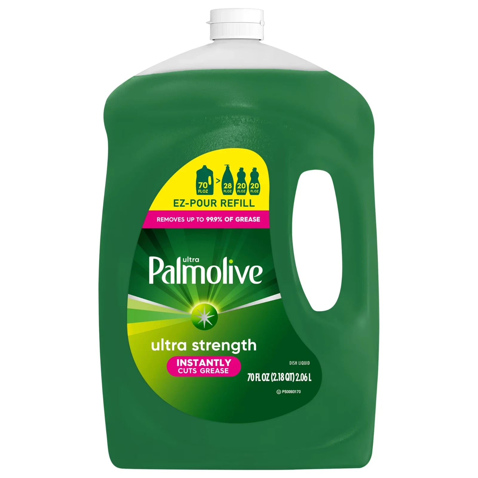 Palmolive Ultra Strength Liquid Dish Soap, Grease Cutting, 70 fl oz EZ