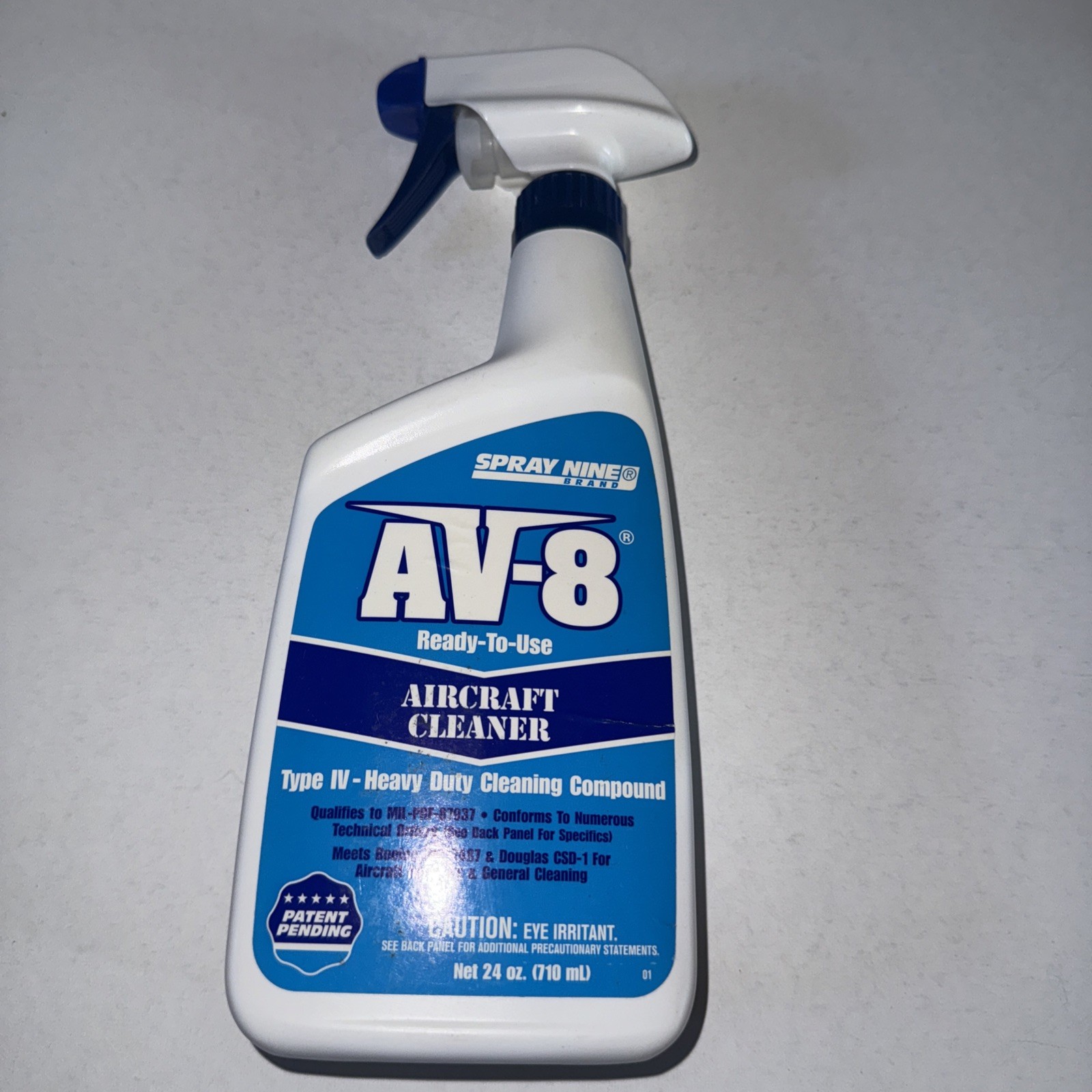 Spray nine AV-8 Aircraft Cleaner,24 Oz. Type IV Impossible To Find