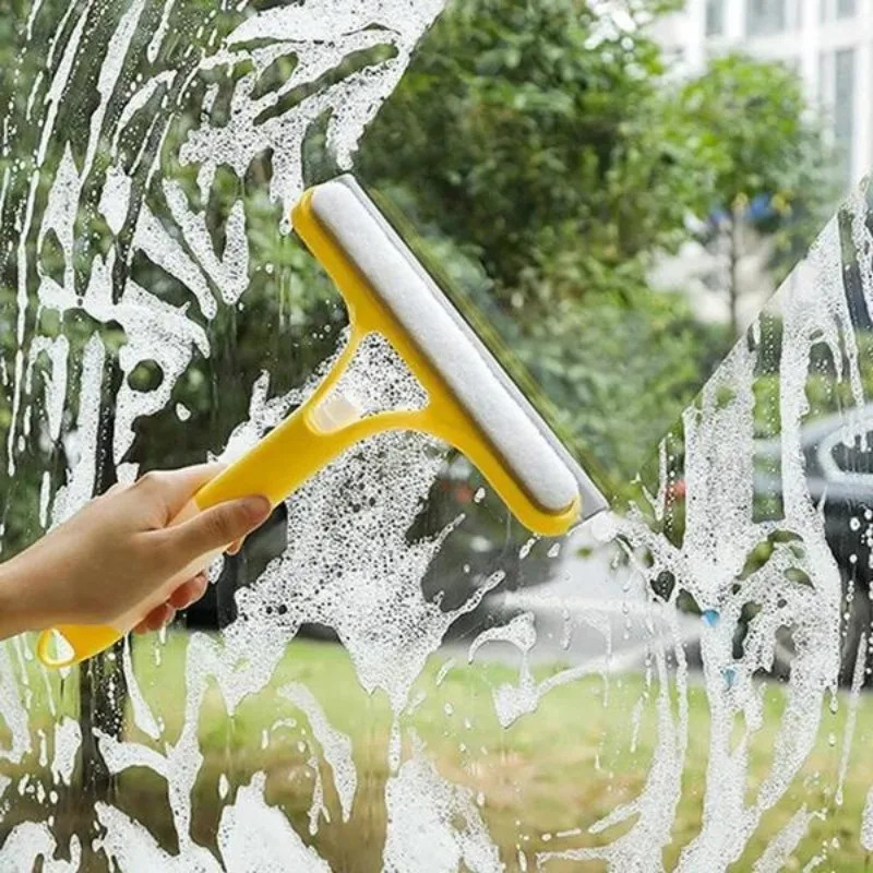 Multi-Function Glass Wiper Home Window Cleaning Brush Sprayer Cleaning Soap Clea