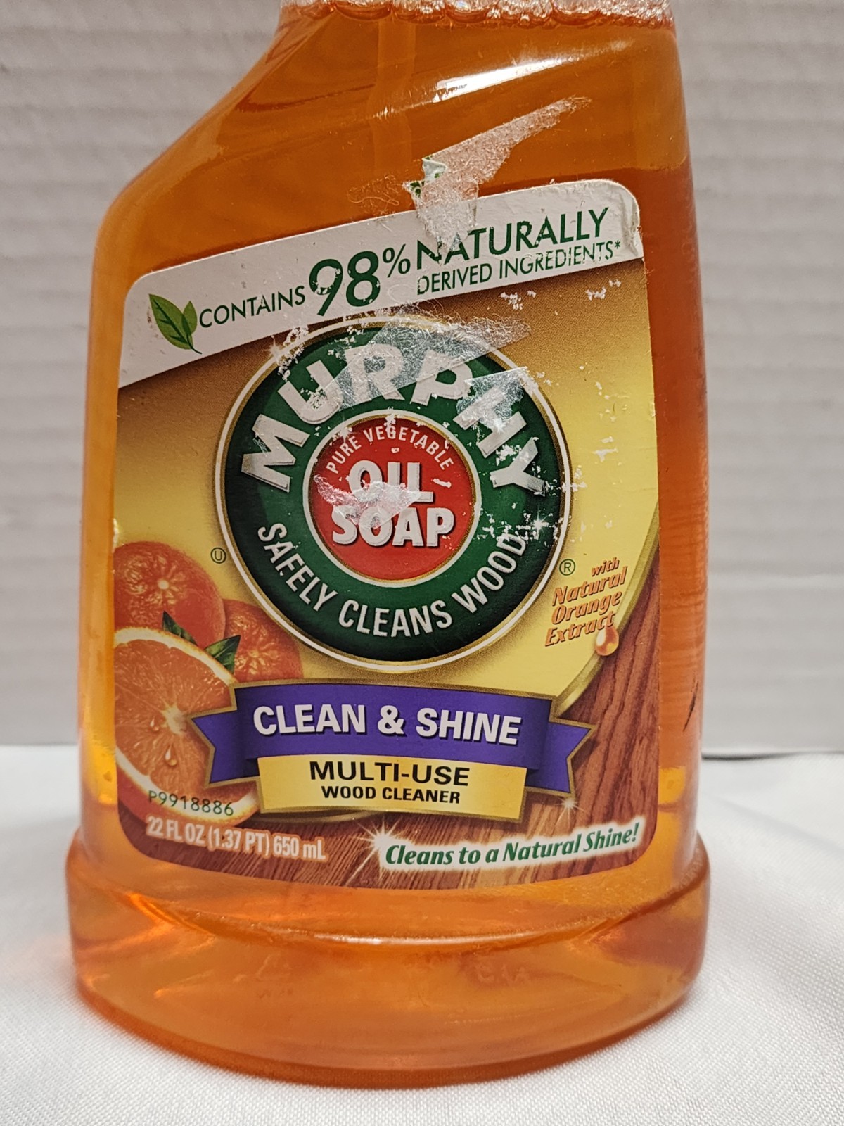 70% Full Murphy’s Oil Soap Clean & Shine Multi-Use Orange Wood Cleaner 22 oz