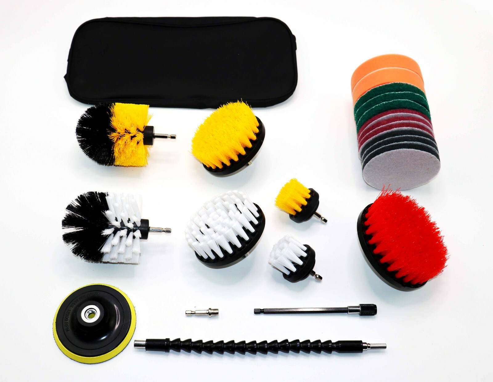 Ultimate 23 Piece Drill Scrub Brush Multi-Purpose Deep Cleaning Kit SHIPS FREE