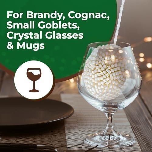 Tupkee Small Goblet Glass Cleaning Brush – Soft Non-Scratch Foam Bristles