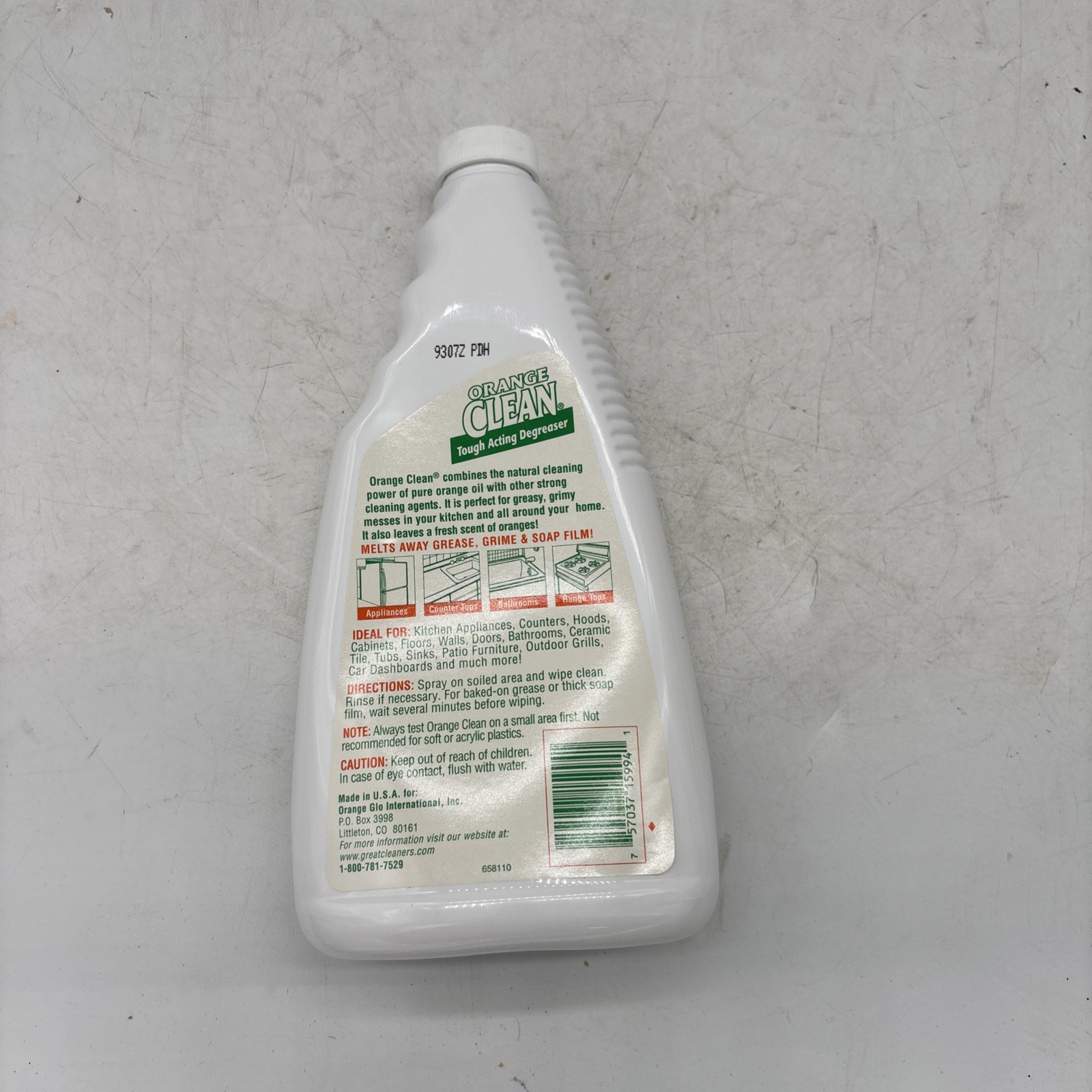 ORANGE CLEAN By Orange Glo Tough Acting Degreaser Multi-purpose Cleaner NEW