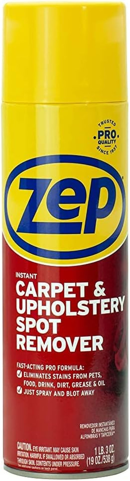 ZEP ZUSPOT19 Instant Spot and Stain Remover, 19 Oz