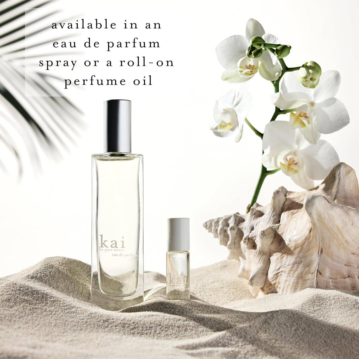 Kai Perfume Oil Light Gardenia Scent Wrapped in White Exotics, 1/8 Oz Roll-On