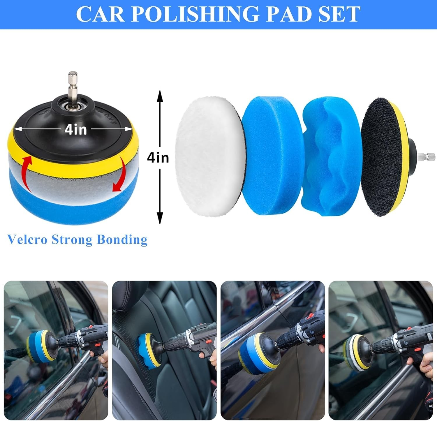 Set De Cepillos Para Detallado De Autos Kit De Detallado Autos De Limpieza 34 Pz