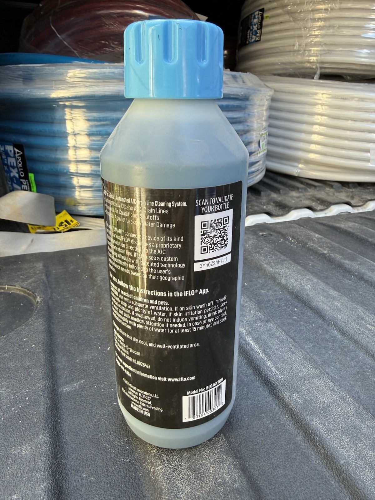 NEW iFLO Extreme AC Drain Line Cleaner 36oz Cartridge 6-9 Month Supply