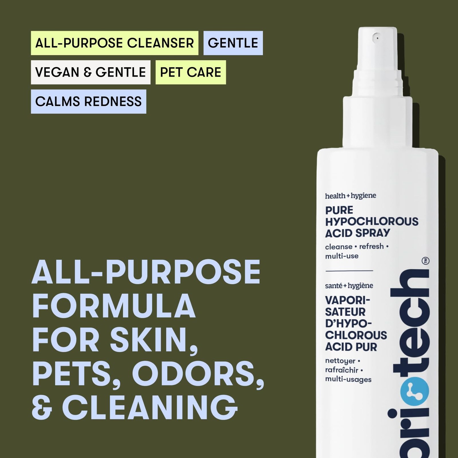 Pure Hypochlorous Acid Spray and Cleanser, Original Premium HOCl Topical Solu…