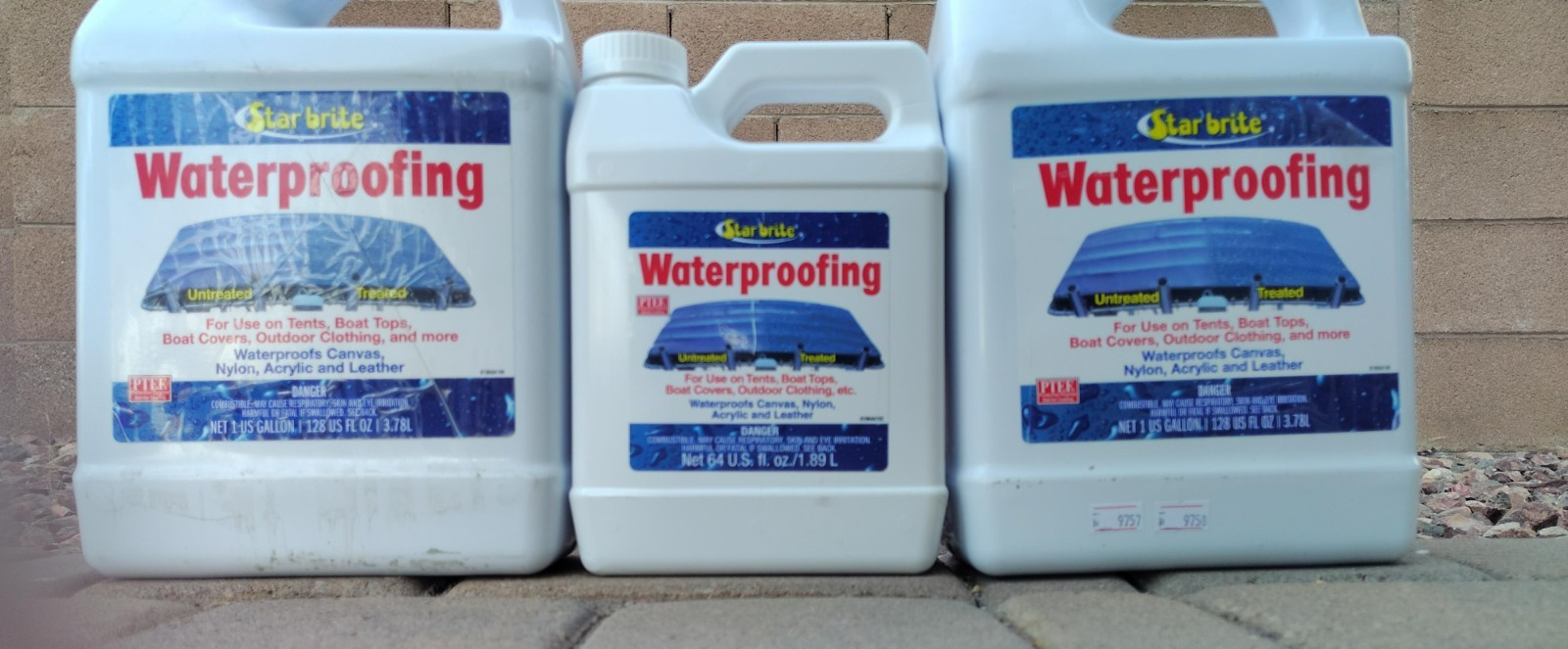 Star Brite Waterproofing 3 Pack Two 1 Gallon One 64oz Marine Fabric New