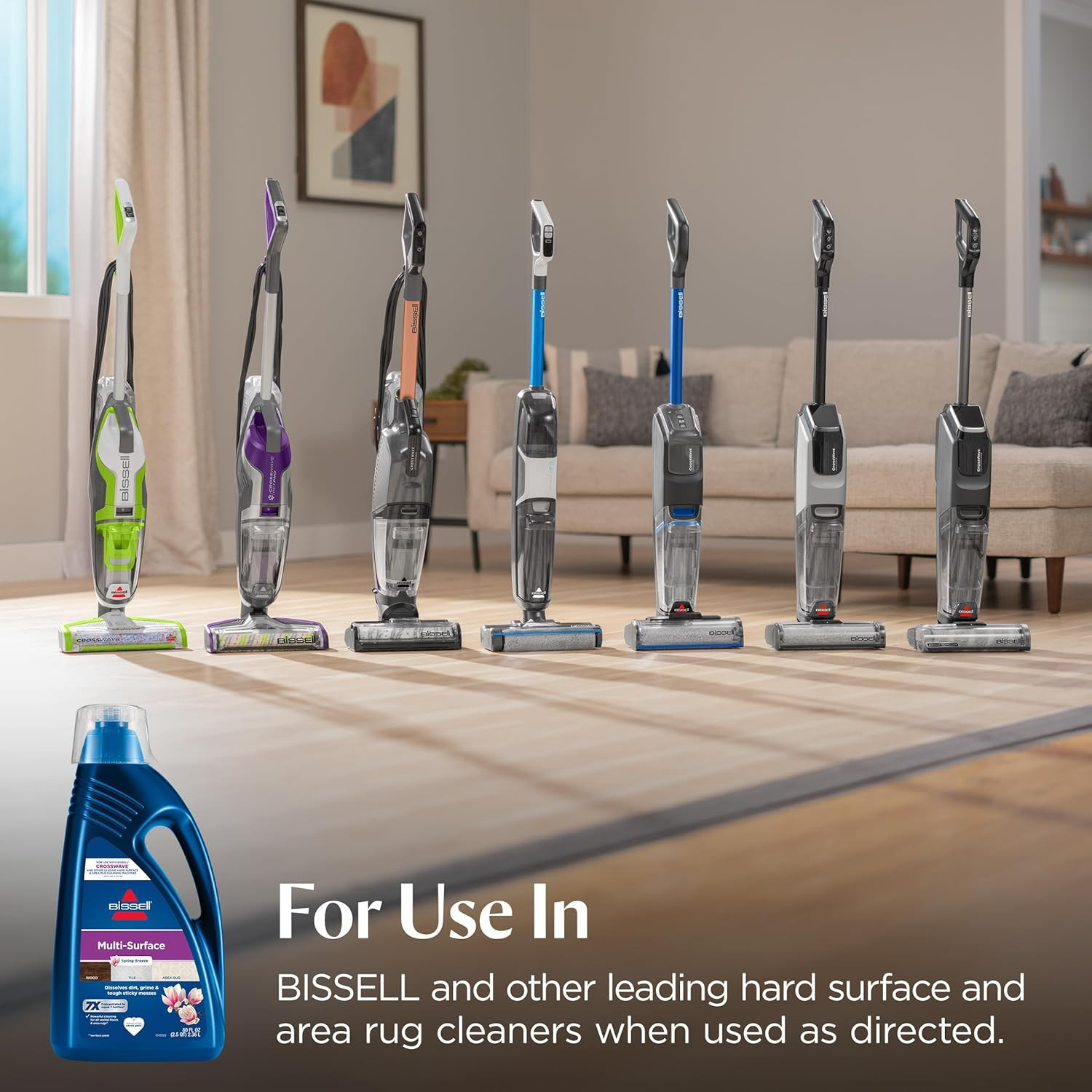 Bissell CrossWave Multi Surface Cleaning Solution 80oz Fresh Scent Fluid 1 Pack