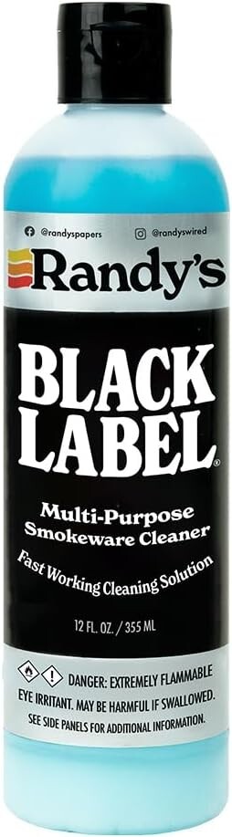 Randy’s Black Label Cleaner – 12oz Glass, Metal & Ceramic Pipe Cleaner