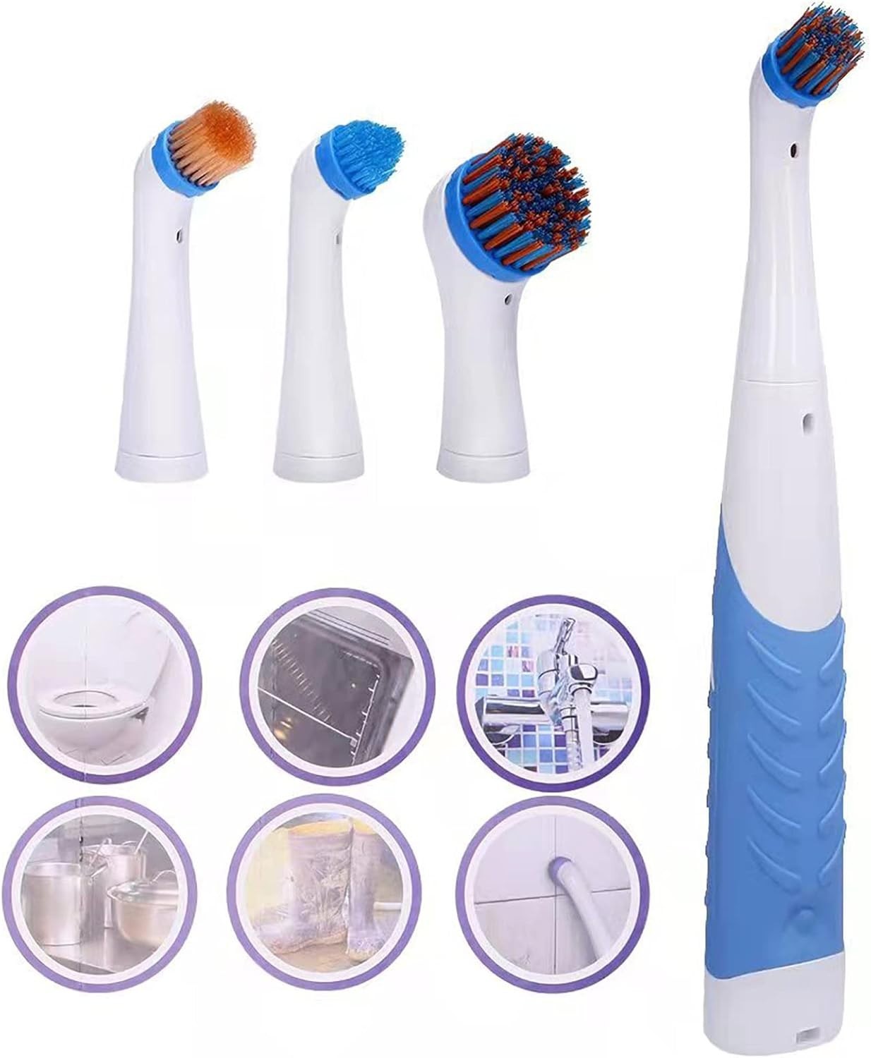 Lightweight 4-in-1 Electric Cleaning Brush – Efficient Cleaning for Every Corner