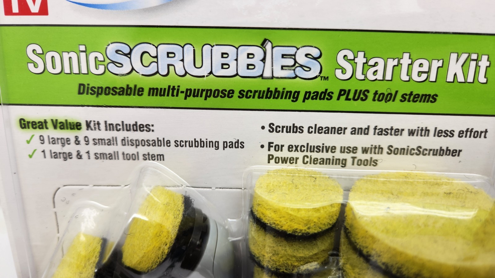 Sonic Scrubber Brushes Scrubbies Refills Starter Kit Kitchen & Household QTY 2