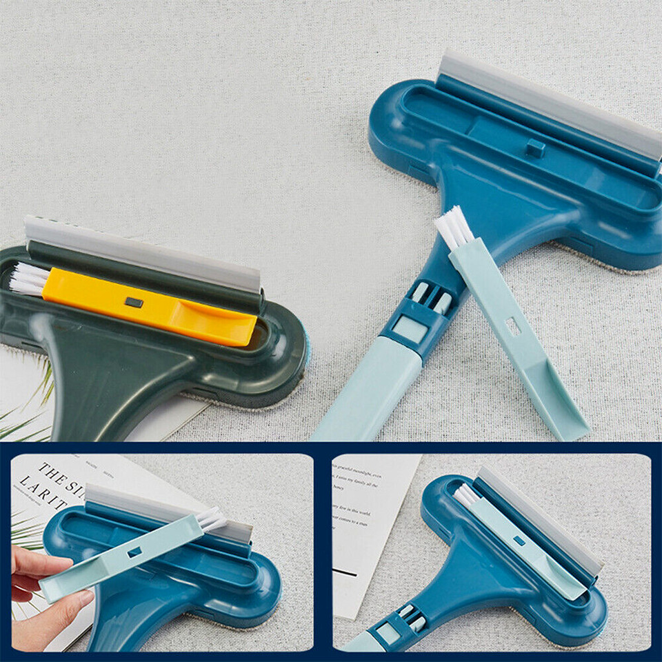 2in1 Glass Cleaning Brush Car Windshield Home Window Glass Universal Detachable