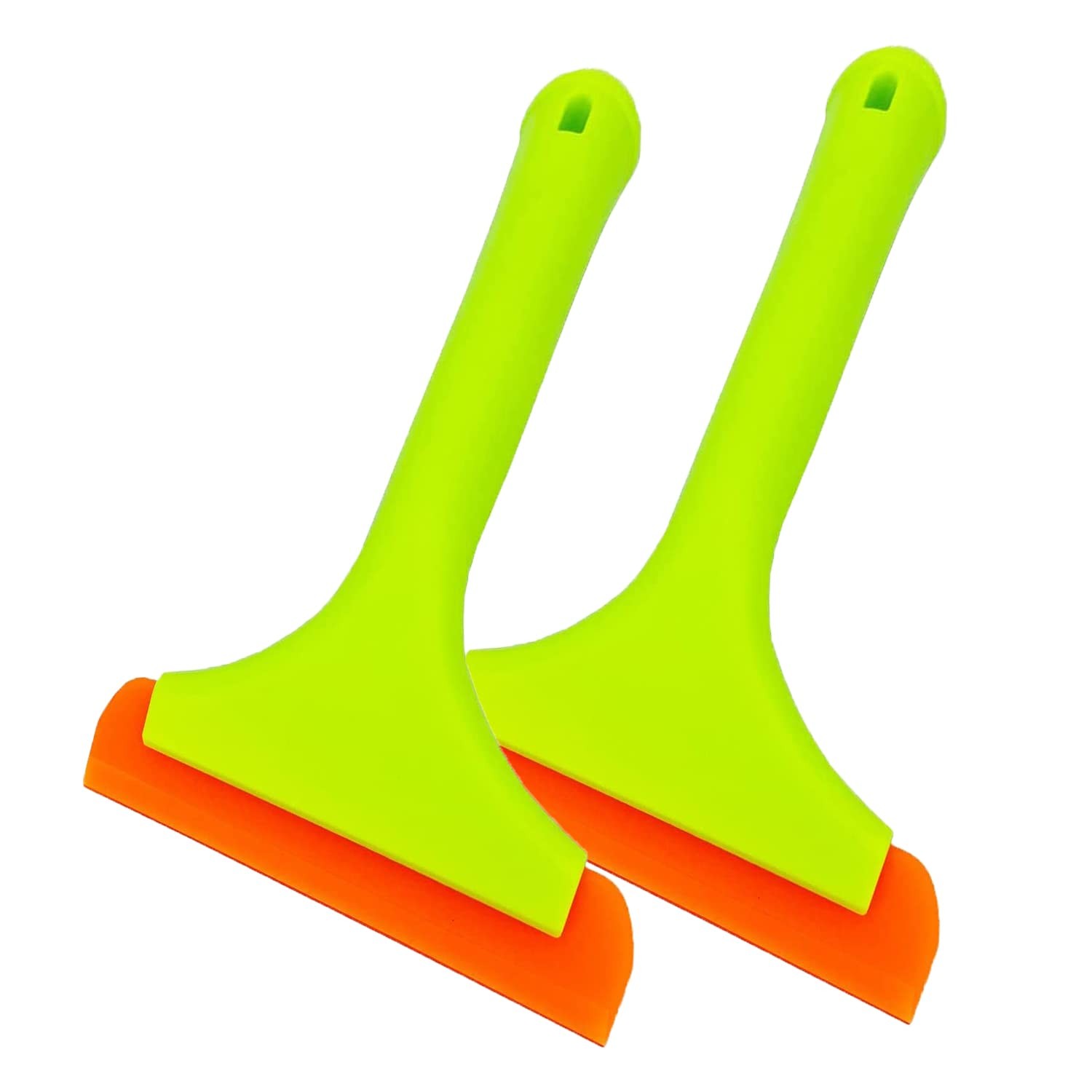 2pcs Silicone Squeegee for Shower Glass Door, Window Cleaning, Auto Water Bla…