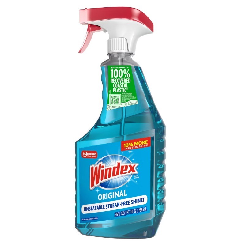 Windex Original Blue Window and Glass Cleaner Spray – 26 fl oz