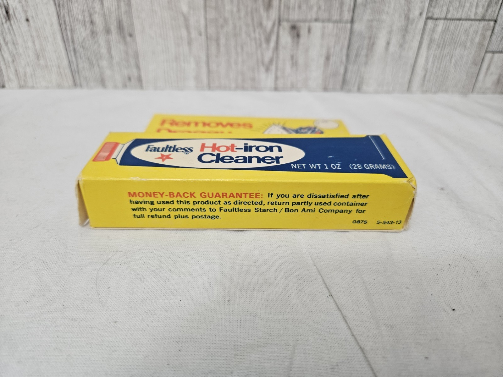 Faultless Starch 40110 Faultless Hot Iron Cleaner 1oz (28 Grams) USA Vintage NEW