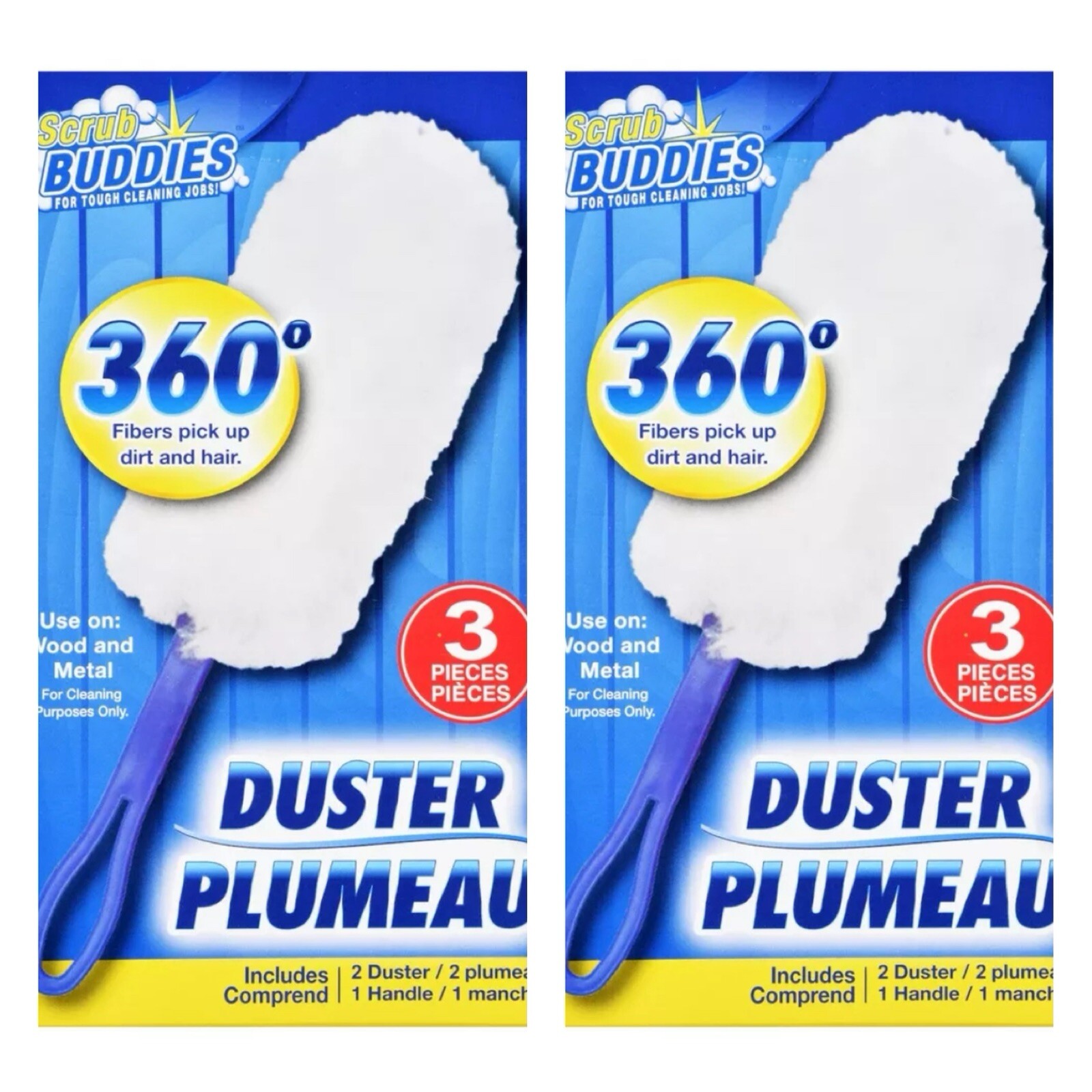 2x Scrub Buddies(TM) Static Dusters Multi Surface USA Seller Free Shipping