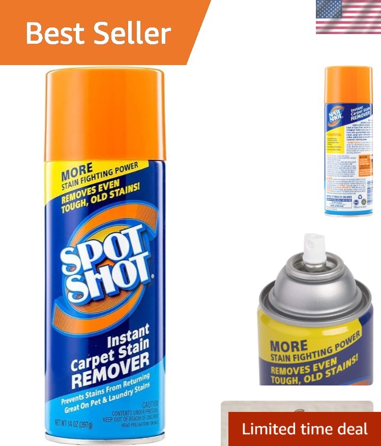 Aerosol Carpet Stain Remover, 14 oz – Bleach-Free Formula for Safe Cleaning