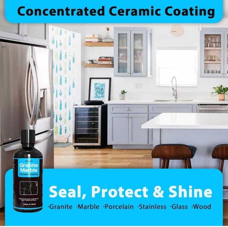 Nadamoo Granite & Marble Ceramic Coating Kit 100ml Highly Concentrated Formula