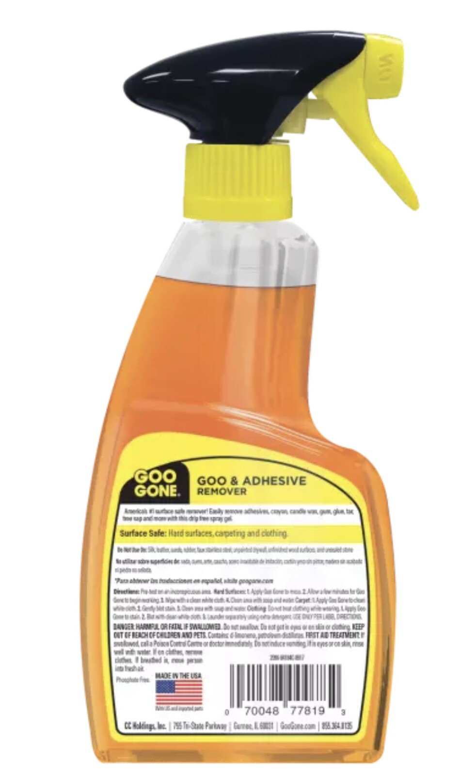 Goo Gone Remover Spray Gel 12 Oz