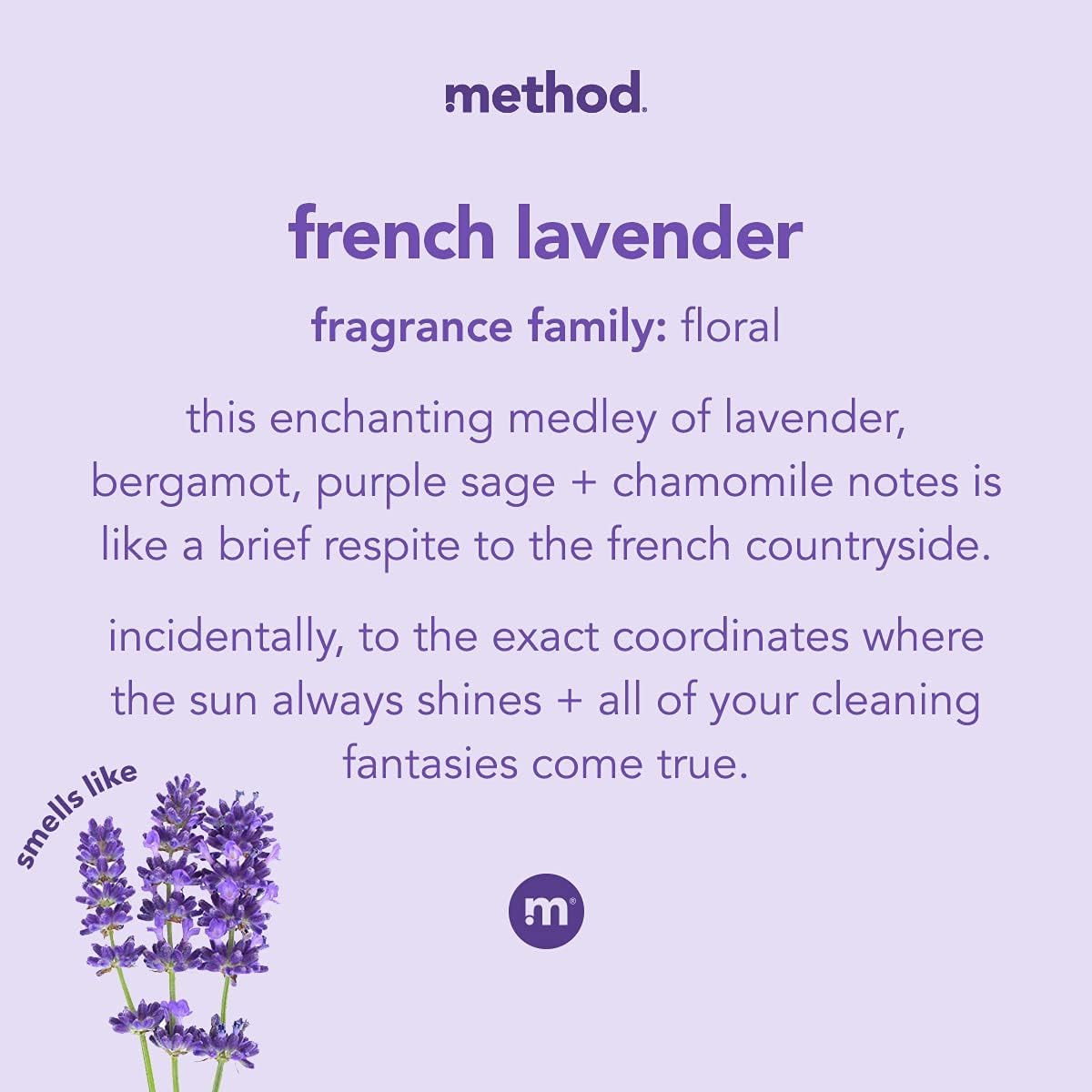 Method All-Purpose Cleaner Spray, French Lavender, Perfect for Most Counters, Ti