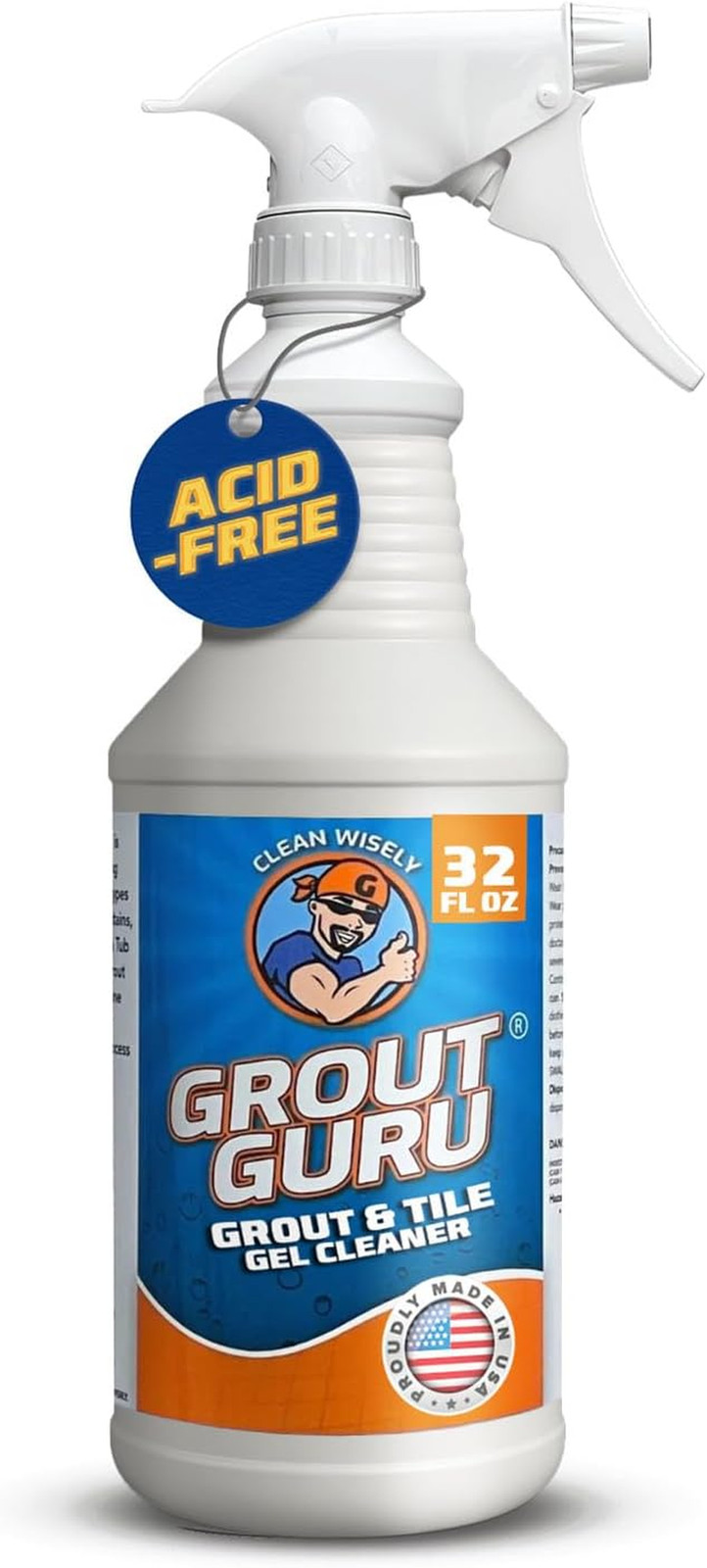 Professional Gel Grout Cleaner Spray, Heavy Duty Tile Grout Cleaner for Tub & Wa