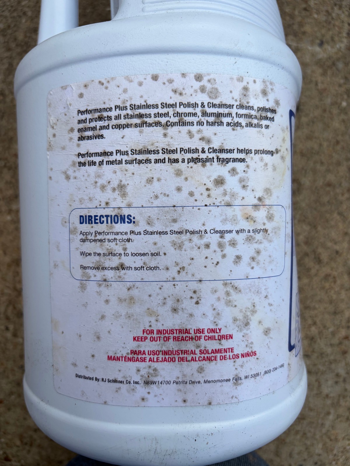 Stainless Steel Polish & Cleaner 1 gallon Performance Chrome Aluminum Formica
