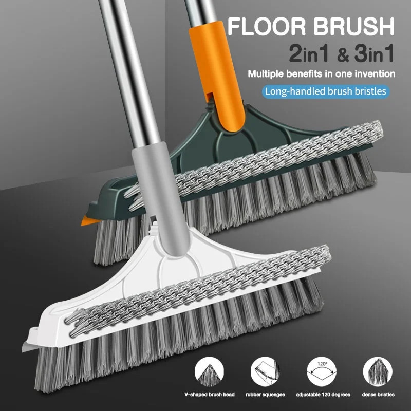 3 In 1 Cleaning Brush Cleaner Brush For Cleaning Bathroom Brush With Long