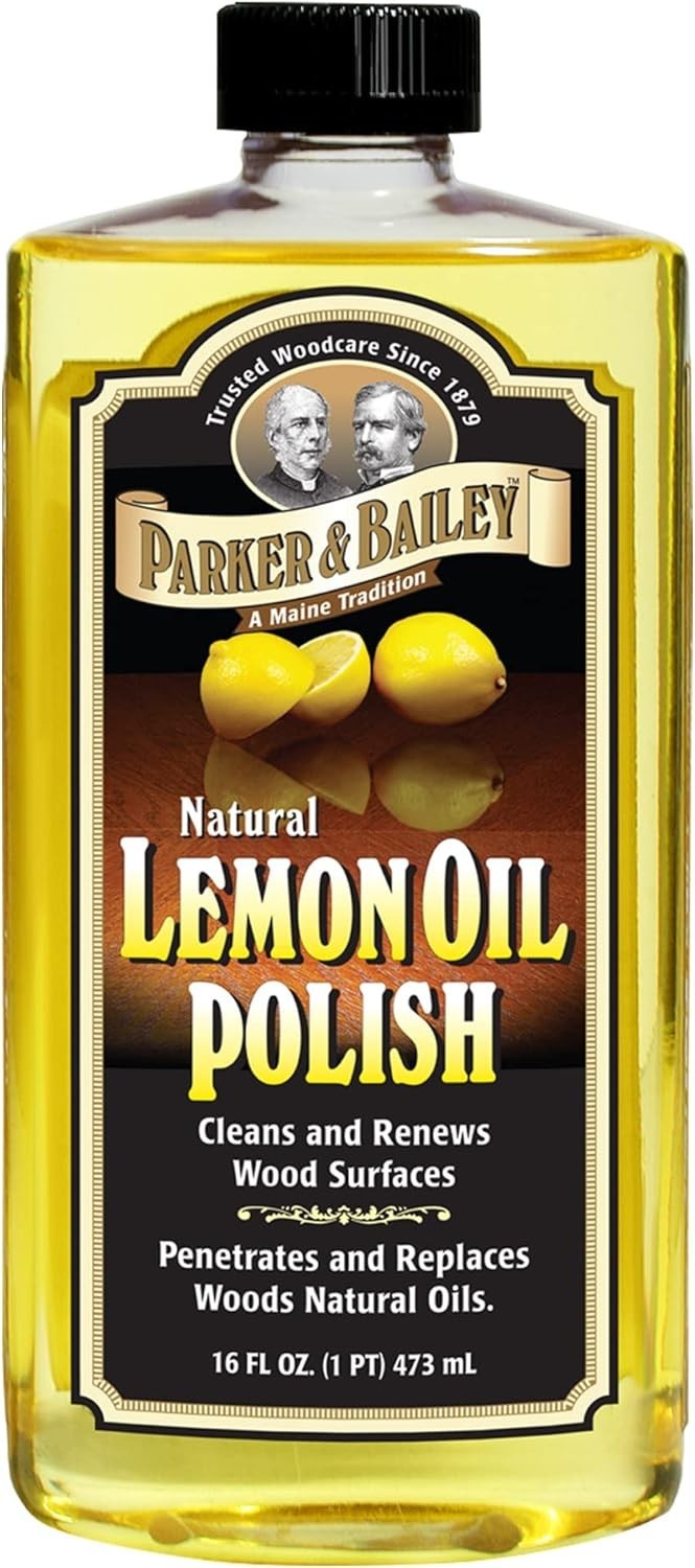 Lemon Oil Polish, Natural Lemon Scented Furniture Cleaner & Wood Table Cleane…