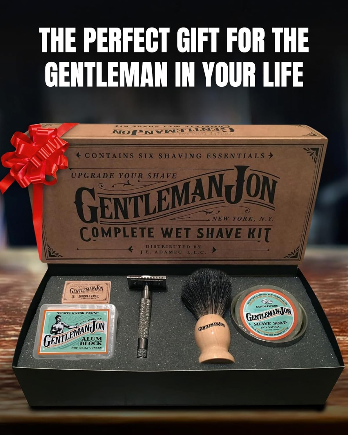Gentleman Jon Safety Razor Shaving Kit – Vintage Wet Shave Grooming Set for Me