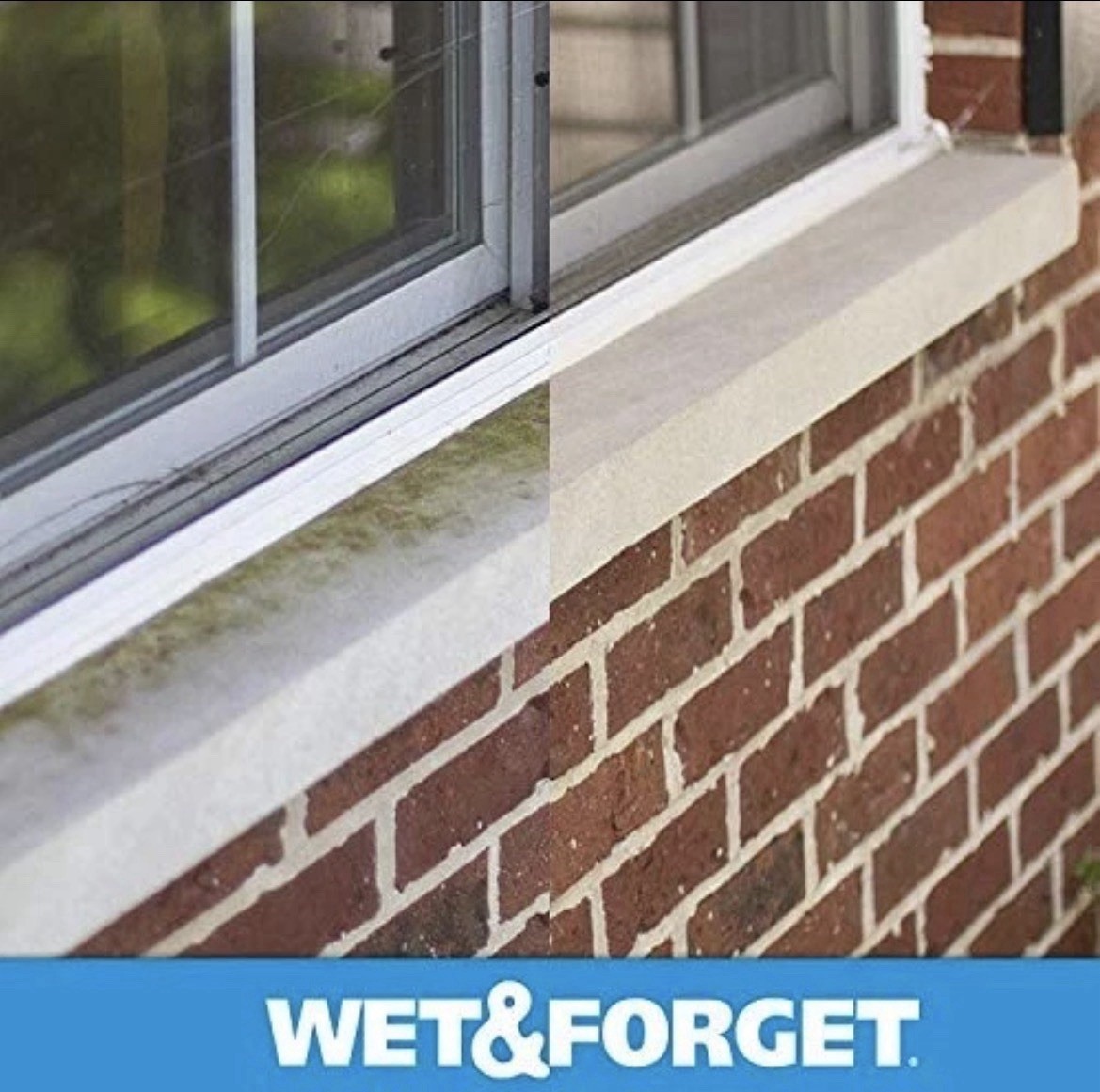 Wet & Forget Moss Mold Mildew Algae Cleaner 64oz Outdoor MultiSurface