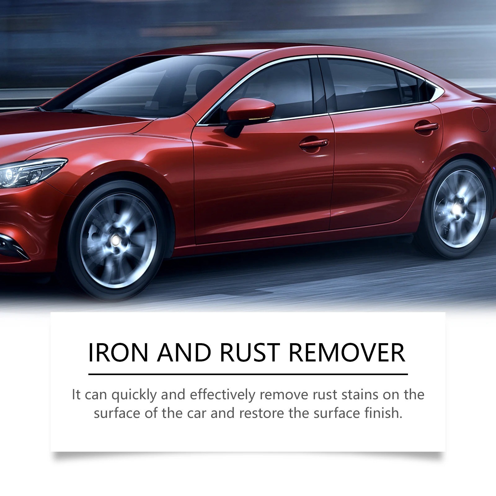 Iron Eraser Rust Remover Spray, Car Wheel Paint Brake Dust Fast Cleaner 120ML US
