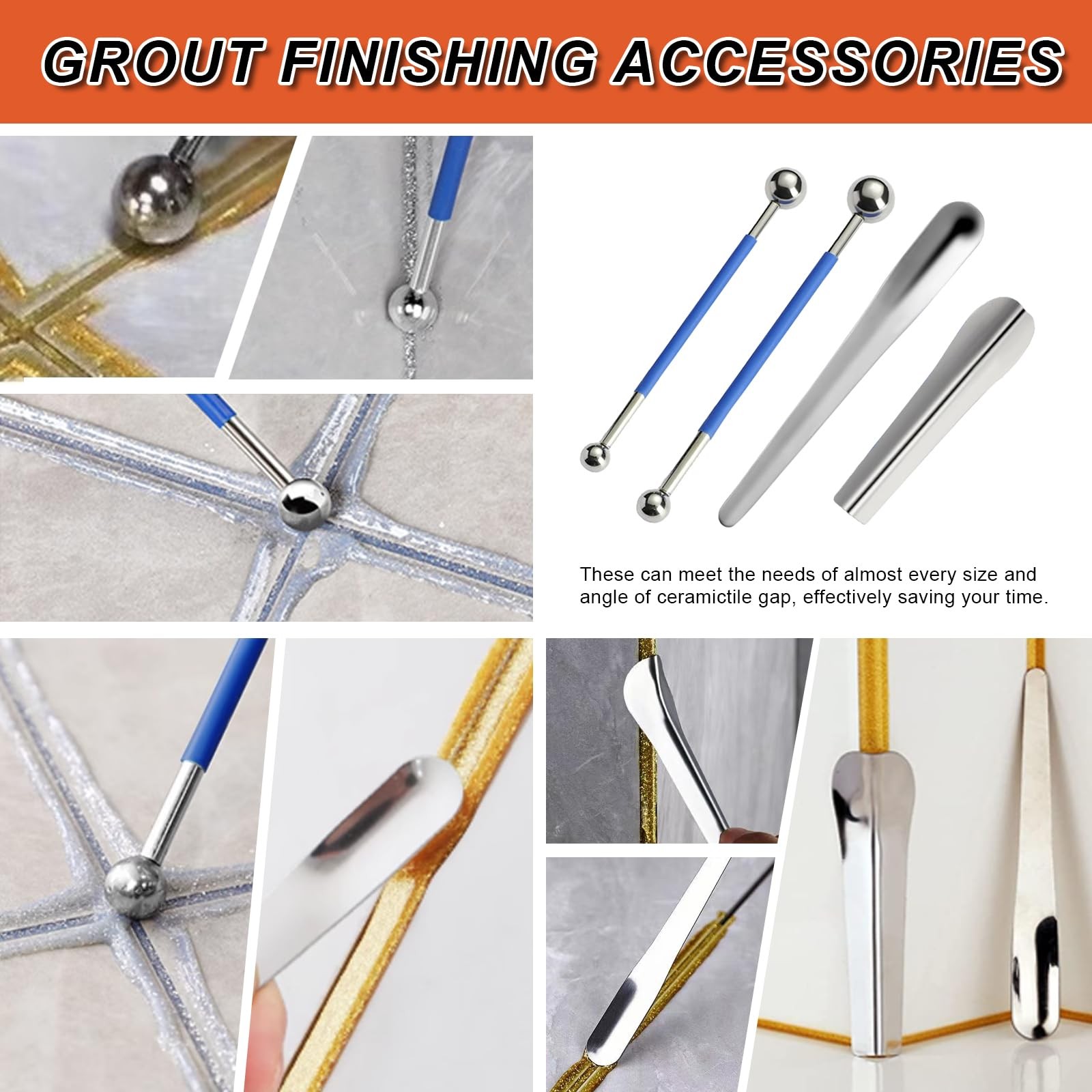 23 Pack Grout Removal Tool Set, Heavy Duty Grout Saw with Replaceable Blades,…