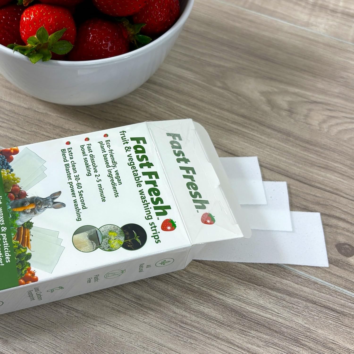 Fruit and Vegetable Wash Strips | Plant-Based, Food-Safe Produce Cleaner | Di…