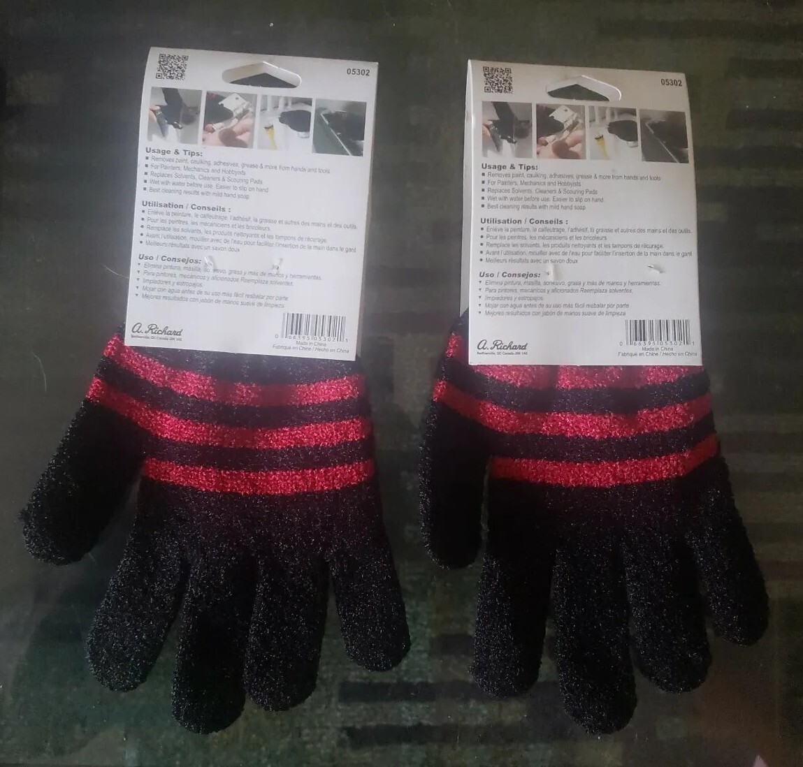 2 Hyde Richard Quickly Clean Gloves, Reusable, Clean Without Harsh Chemicals!!!!