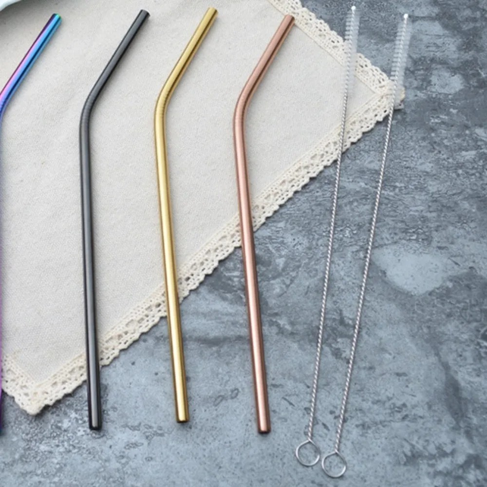 10Pcs Nylon Straw Brush Cleaner Bottle Tube Pipe Small Long Cleaning Set
