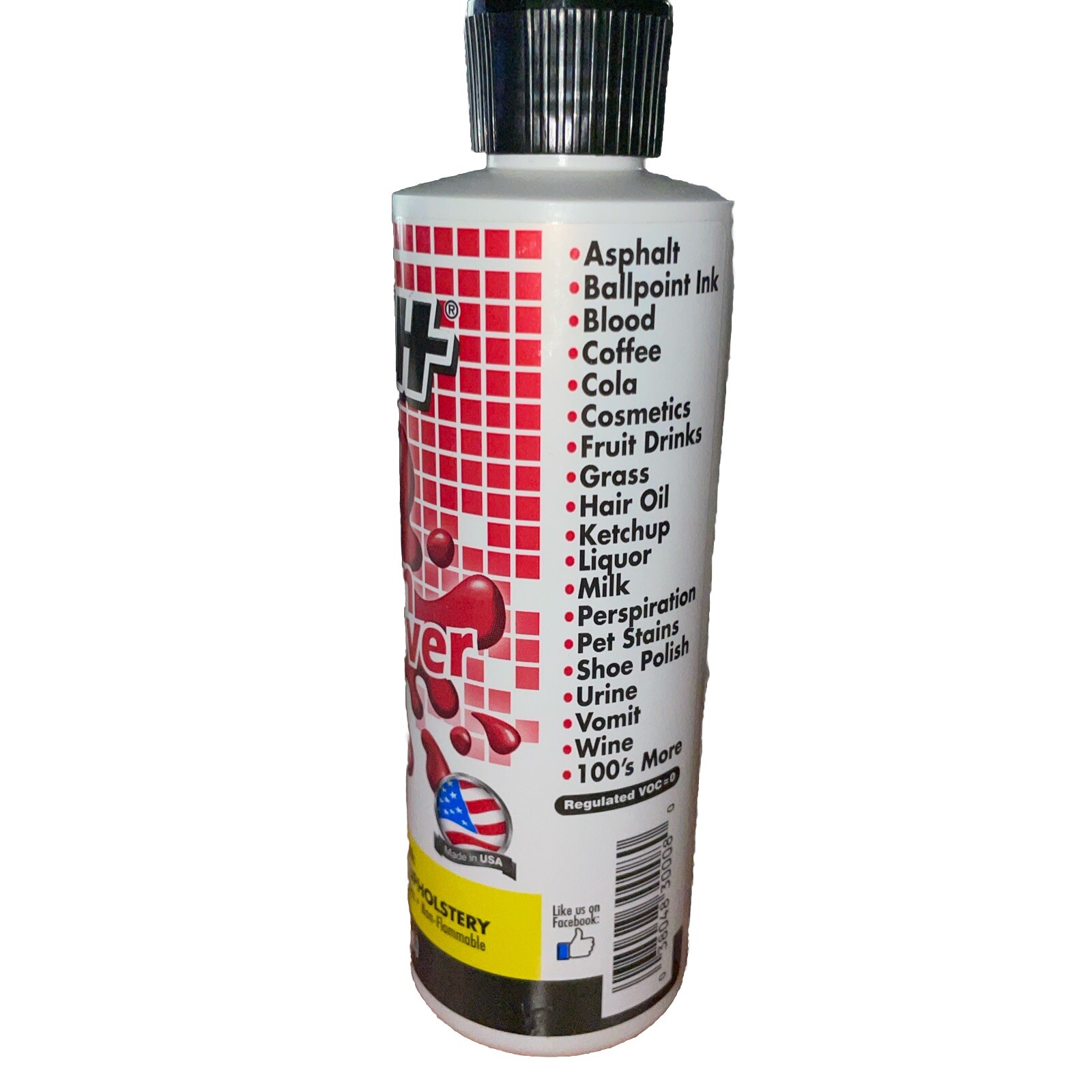 Tech STAIN REMOVER Liquid Multi Purpose Carpet Clothing 8 oz