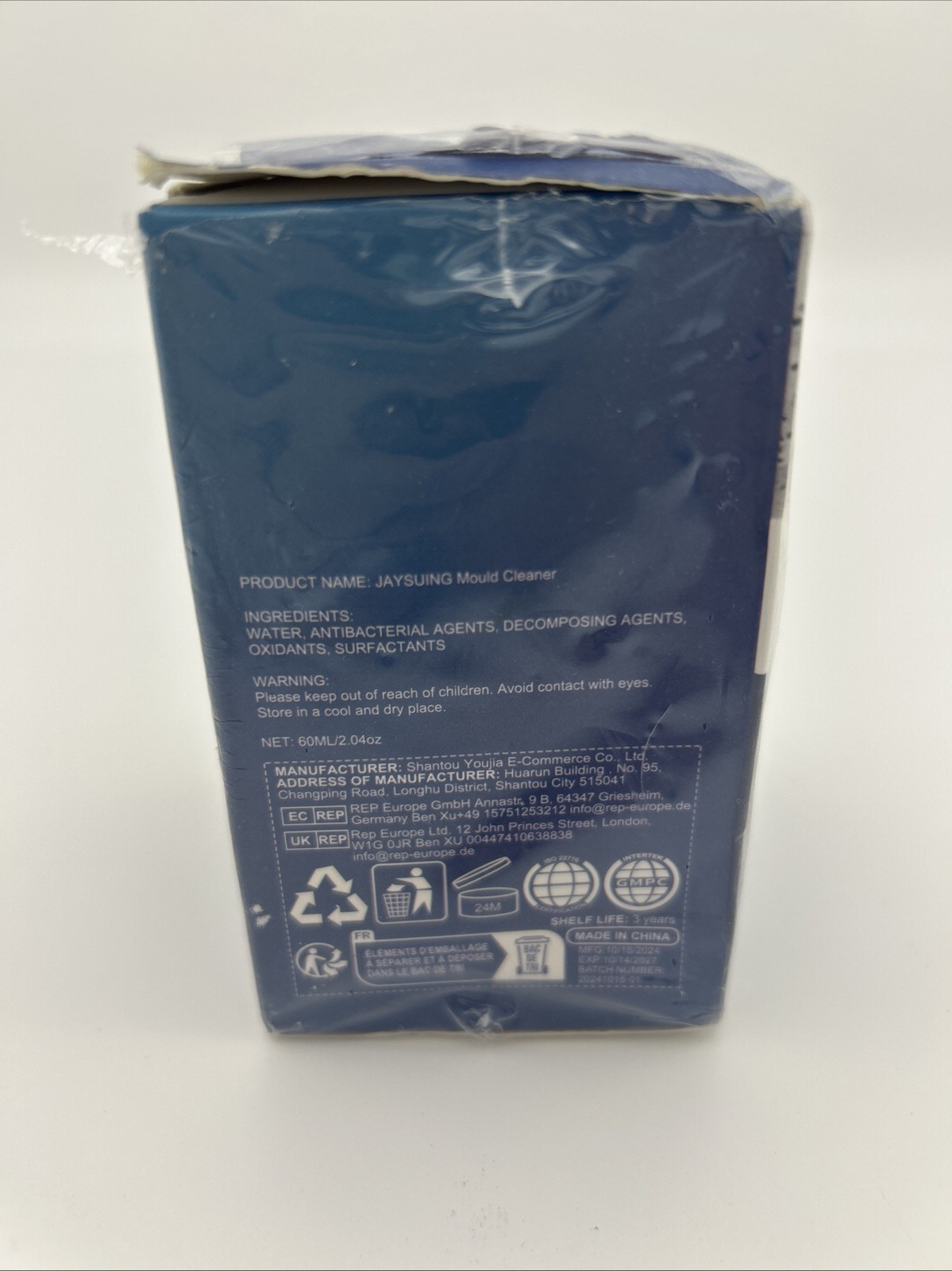 Jaysuing Mould Cleaner 2 fl oz – New Mold Spray Toilet Tile Wall Bathroom 60 ml
