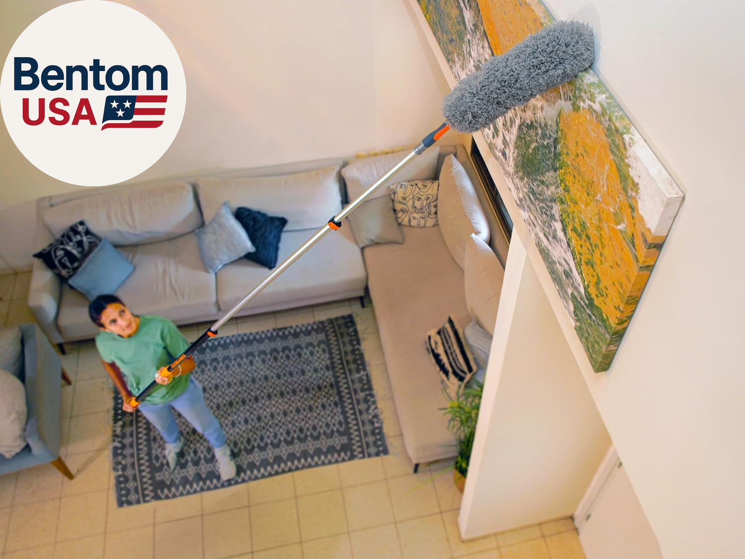 30 Foot High Reach Duster Kit with 5-24 Ft Extension Pole // High Ceiling Dustin