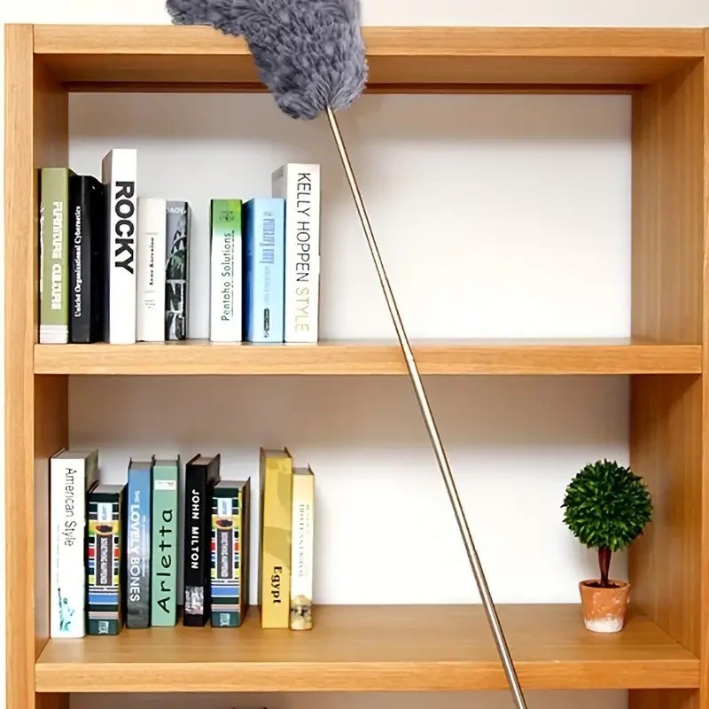 Electrostatic Dust Duster Telescopic Flexible Stainless Steel Household 1Pc