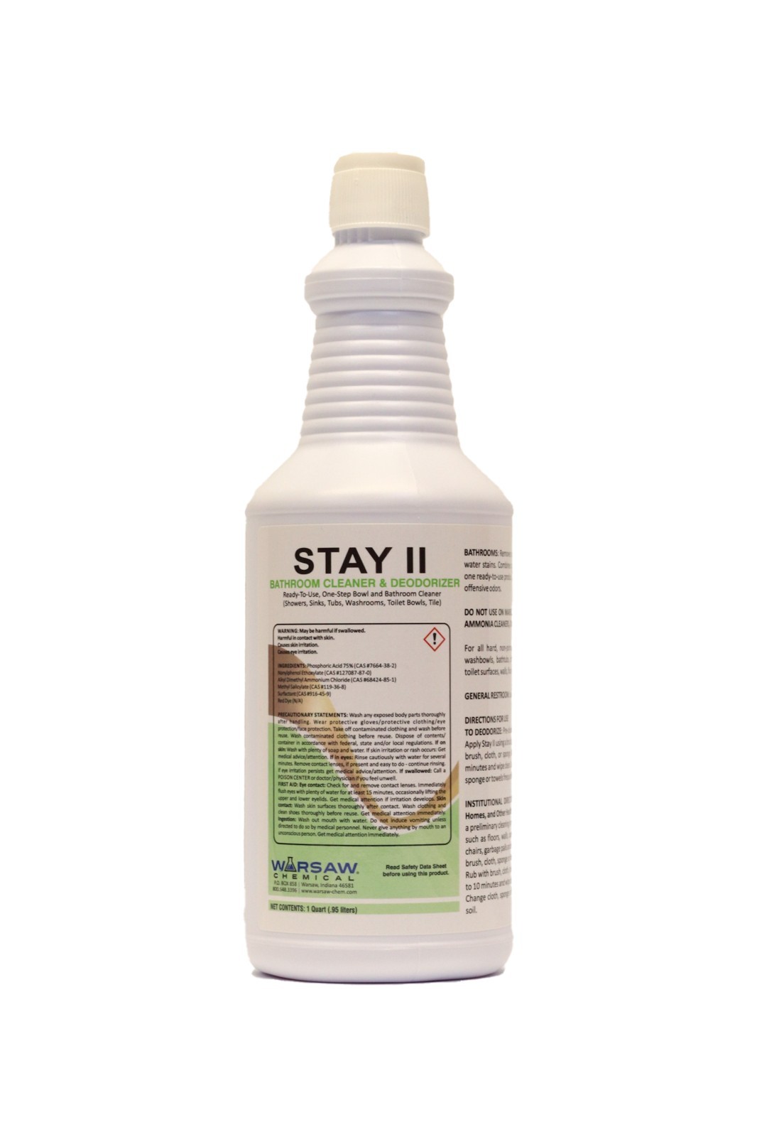 STAY-12Q Stay – All purpose Bathroom Cleaner – Quart Bottle