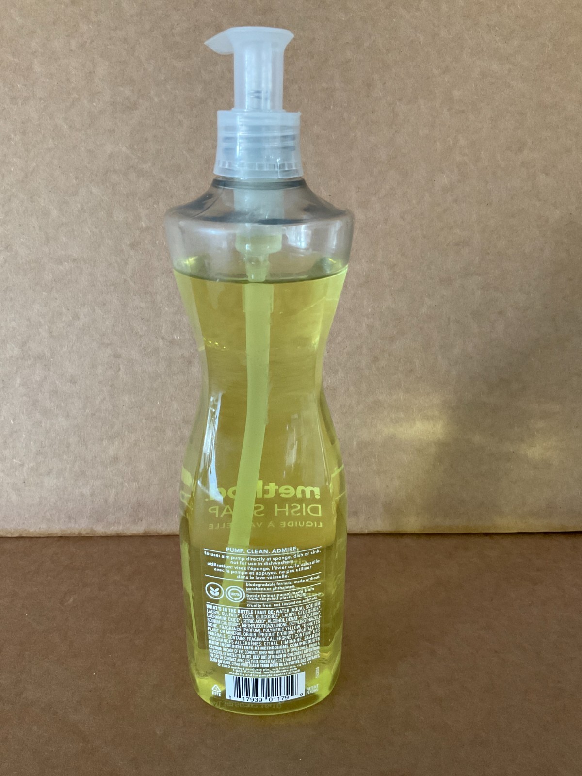 Method Lemon Mint Scent Liquid Dish Soap 18 oz 1 pk MFR #: 01179